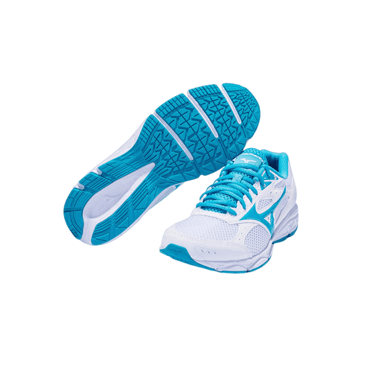 Mizuno Spark 3 White Blue (W) Angle 0