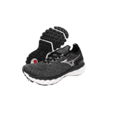 Mizuno Wave Sky Neo Unisex Black Gray Angle 0