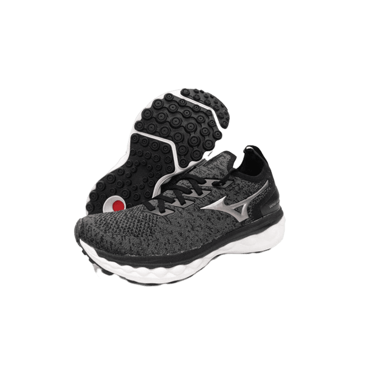 Mizuno Wave Sky Neo Unisex Black Gray Angle 0