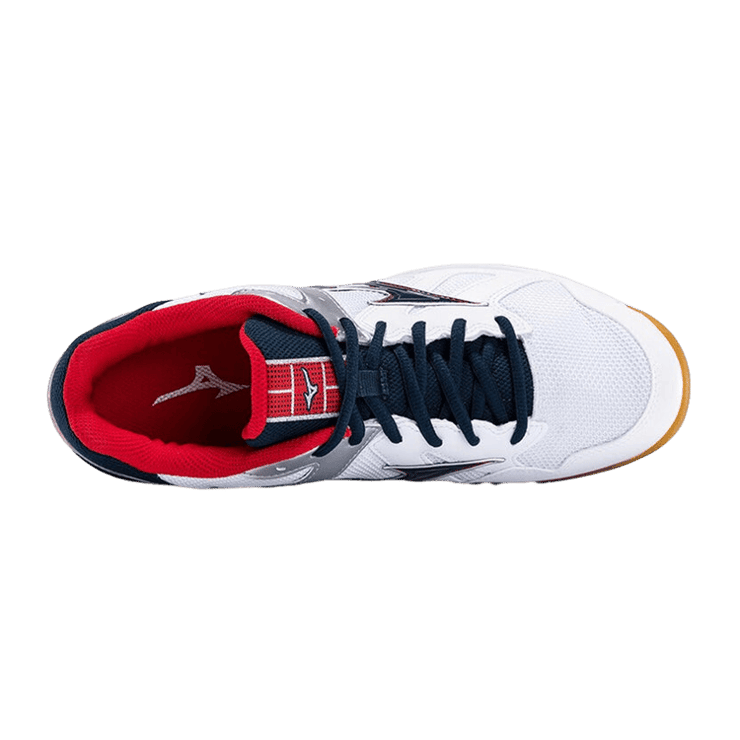 Mizuno Cyclone Speed White Red Angle 0