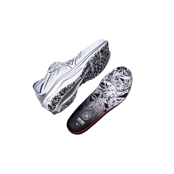 Mizuno Wave Rider 25 SilverGrey Silver Gray (PS) Angle 0