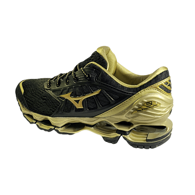 Mizuno Wave Prophecy 9 Black Gold Angle 0