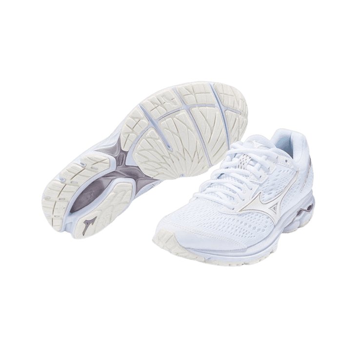 Mizuno Rider 22 White (W) Angle 3