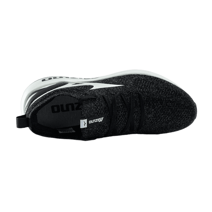 Mizuno PI Knit Low-top Black White Angle 0