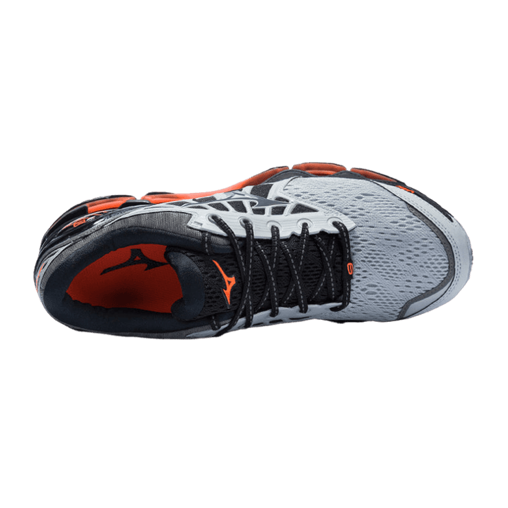 Mizuno Prophecy 9 Gray Black Orange Angle 1