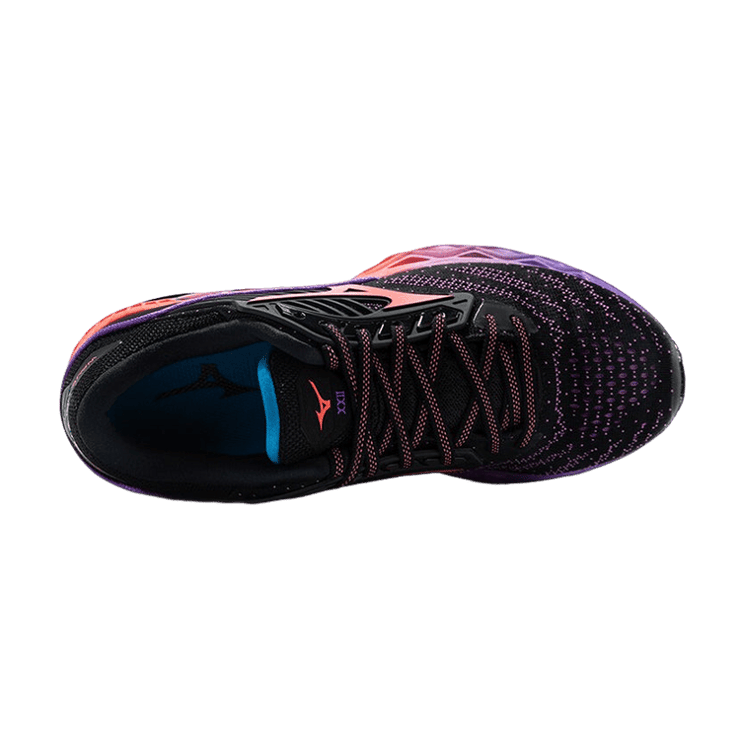 Mizuno Wave Creation Black Pink Angle 0
