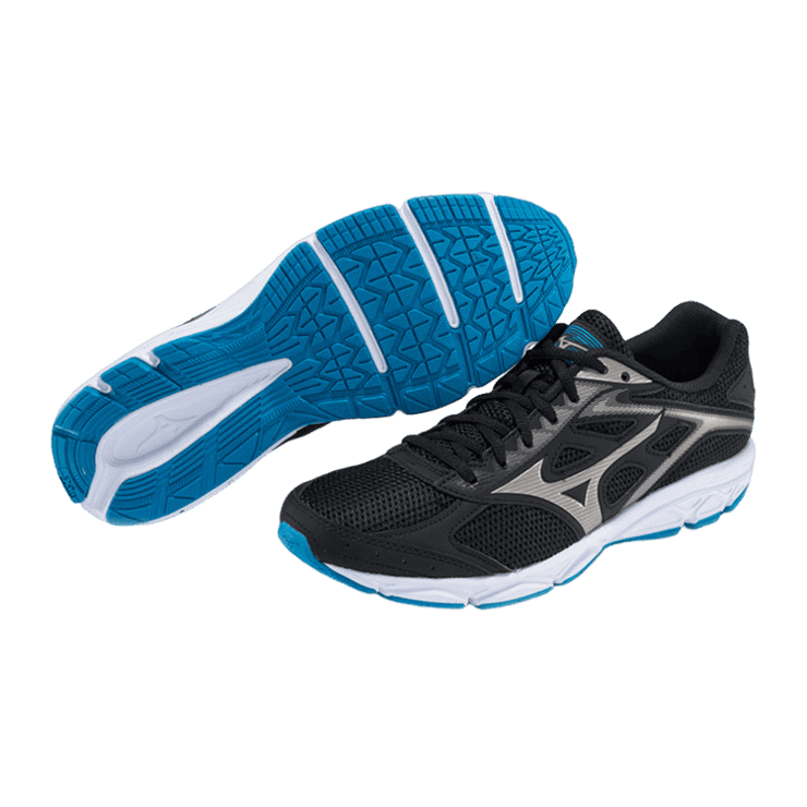 Mizuno Spark 4 BlackGray Black Light Gray Angle 2