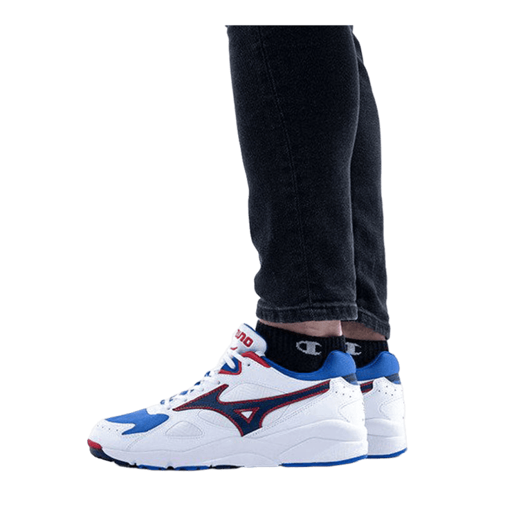 Mizuno Sky Medal White Blue Angle 3