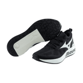 Mizuno PI Knit Low-top Black And White Angle 3