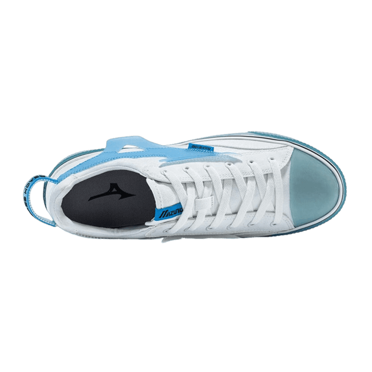 Mizuno Speed TR Low-Top Canvas White Blue Angle 0