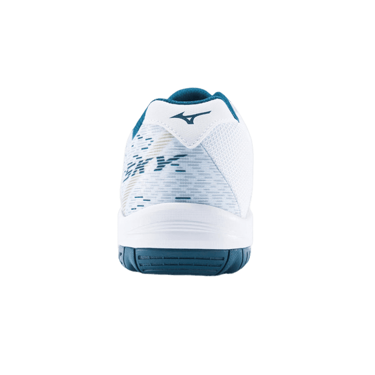Mizuno Gate Sky Wide White Turquoise Angle 0