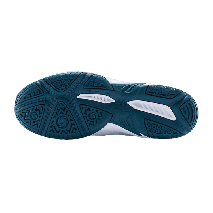 Mizuno Gate Sky Wide White Turquoise Angle 2