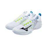 Mizuno Wave Claw Neo Wide White Volt Angle 0
