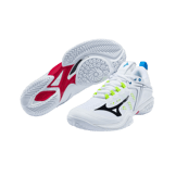 Mizuno Wave Claw Neo Wide White Volt Angle 3