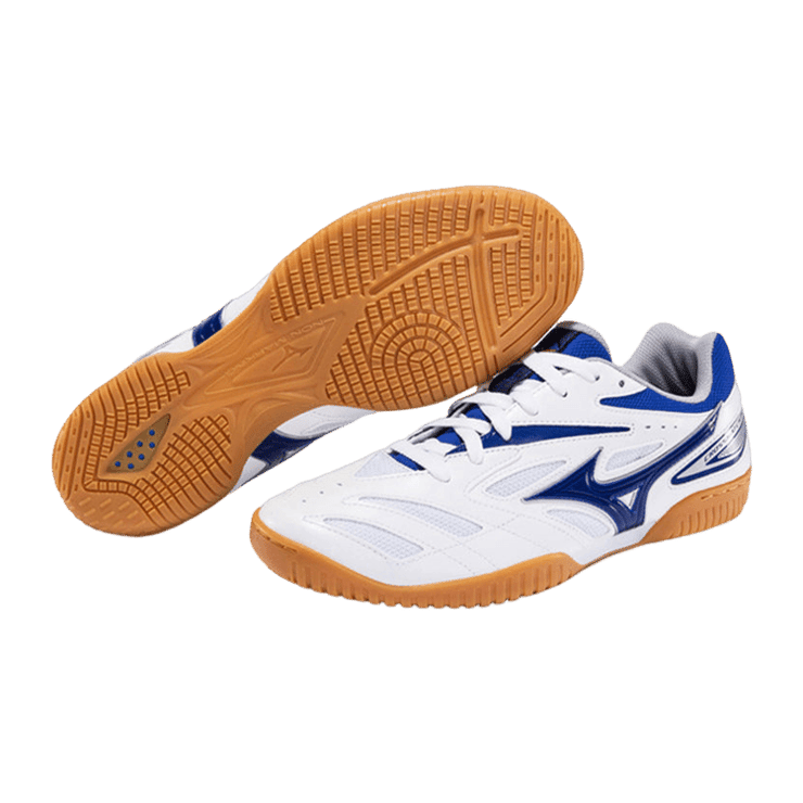 Mizuno Crossmatch Plio EV White Blue Angle 0