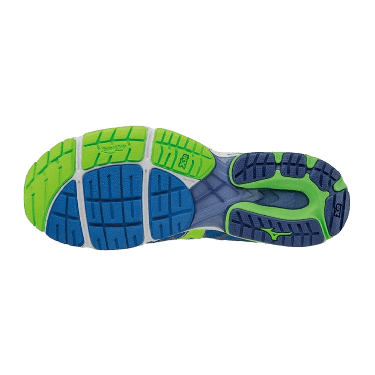 Mizuno Wave Sayonara 4 Blue Green Angle 1