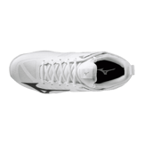 Mizuno Wave Dimension White Black Angle 0