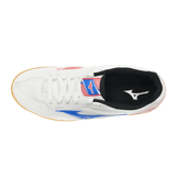 Mizuno Crossmatch Plio RX 3 White Blue Pink Angle 0