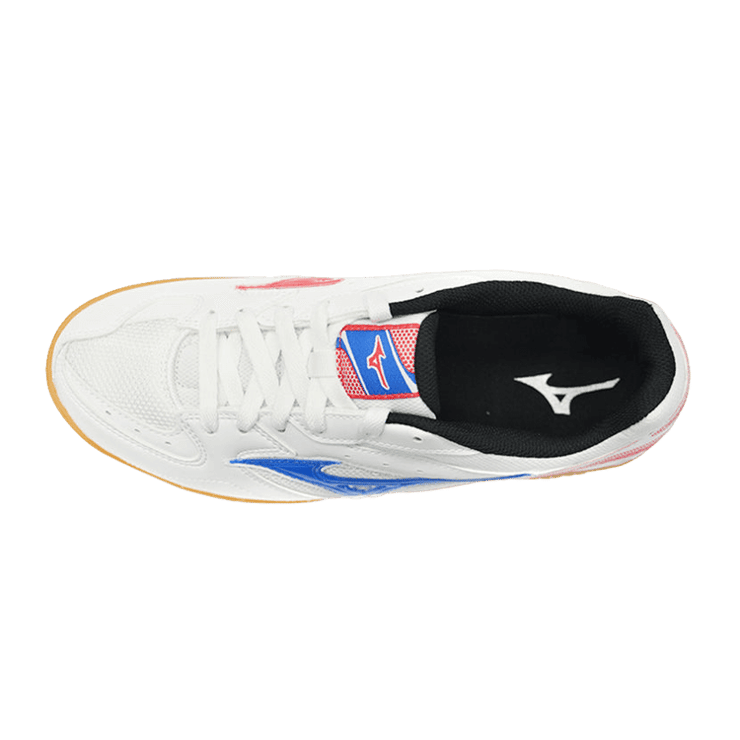 Mizuno Crossmatch Plio RX 3 White Blue Pink Angle 0