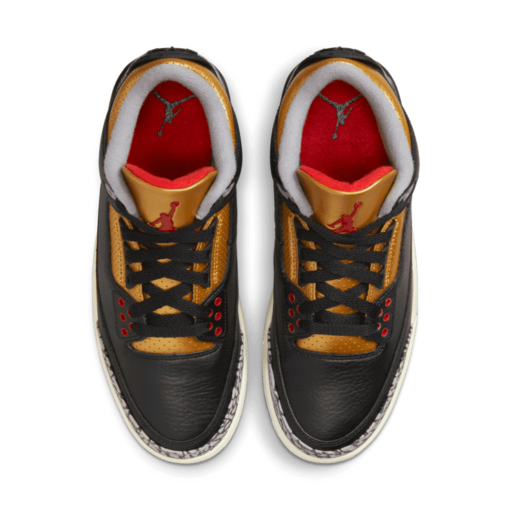 Air Jordan 3 Retro Black Cement Gold (W) Angle 1