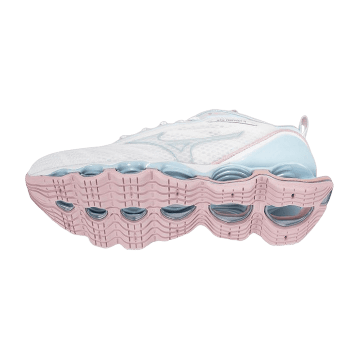 Mizuno Prophecy 11 Shock Absorption Breathable Blue Pink (W) Angle 2