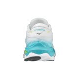 Mizuno Wave Sky 5 White Blue Curacao (W) Angle 1