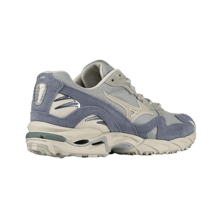 Mizuno Wave Rider 10 Gray Blue Angle 1