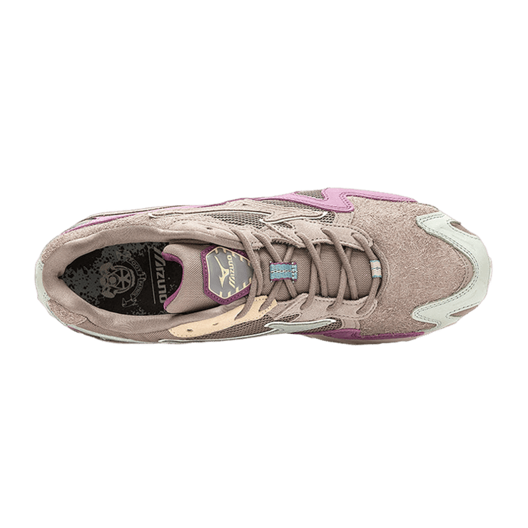 Mizuno Footpatrol x Wave Rider 10 Grey Rust Angle 1