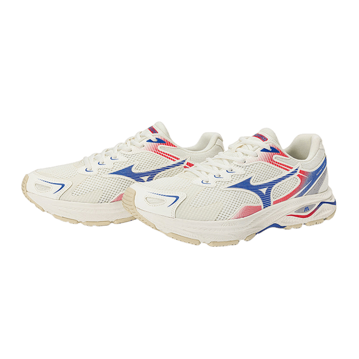 Mizuno Racer S Blue White Red Angle 1