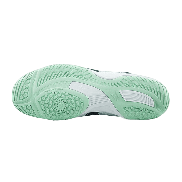 Mizuno Wave Drive 8 White Green Angle 2