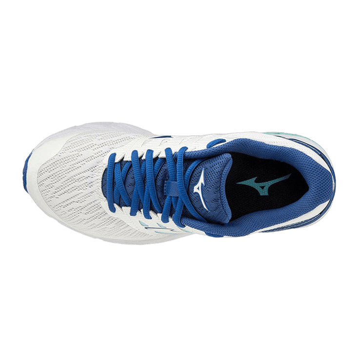 Mizuno Wave Prodigy 2 White Blue (W) Angle 0