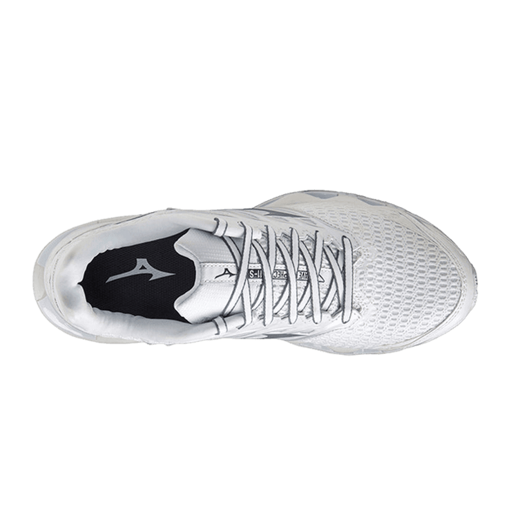 Mizuno Wave Prophecy 11 White Gray Angle 0