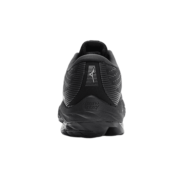 Mizuno Wave Rider 26 Black Dark Gray Dark Blue Angle 2