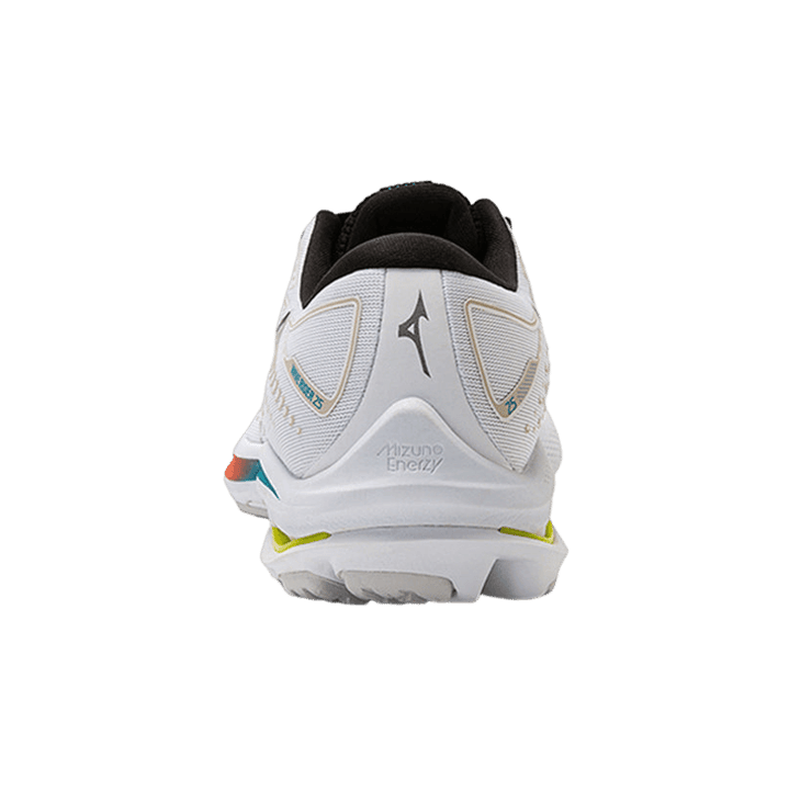 Mizuno Wave Rider 25 White Black Angle 2