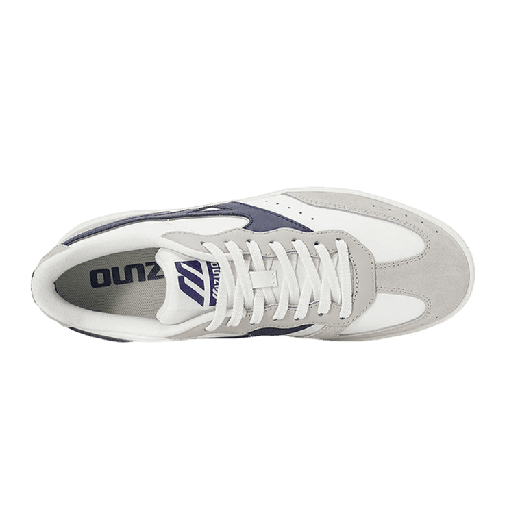 Mizuno Court Lite Cozy Minimalistic Skateboarding Unisex Gray White Blue Angle 0