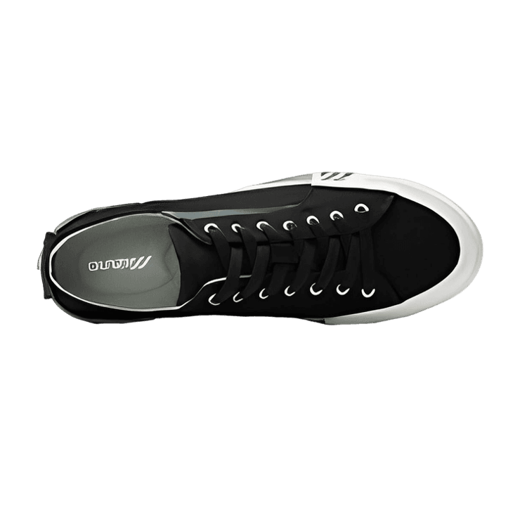 Mizuno Court S Low Ec Black White Angle 0