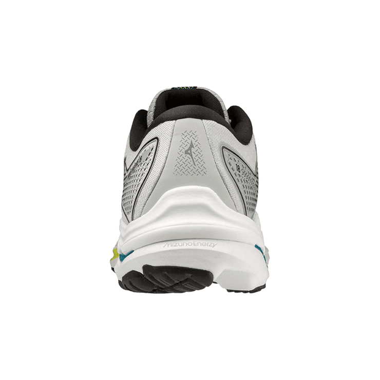 Mizuno Wave Inspire 18 Light Gray Black Yellow Angle 1