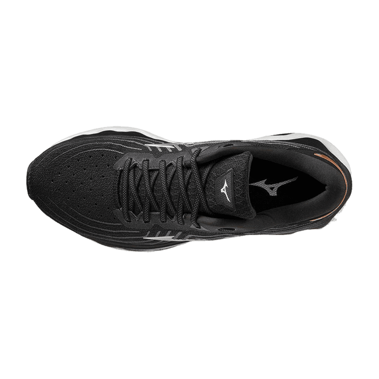 Mizuno Wave Horizon 6 Black Silver White Angle 0