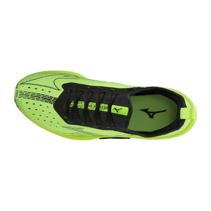 Mizuno Wave Aero 20+R Fluorescent Green Angle 0
