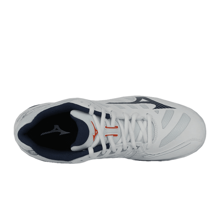 Mizuno Wave Voltage White Blue Angle 0