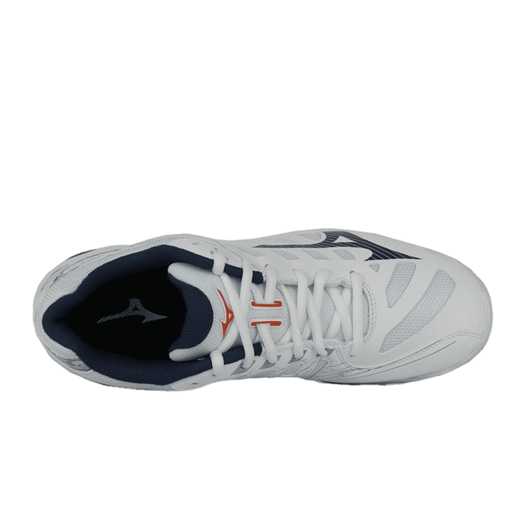 Mizuno Wave Voltage White Blue Angle 0