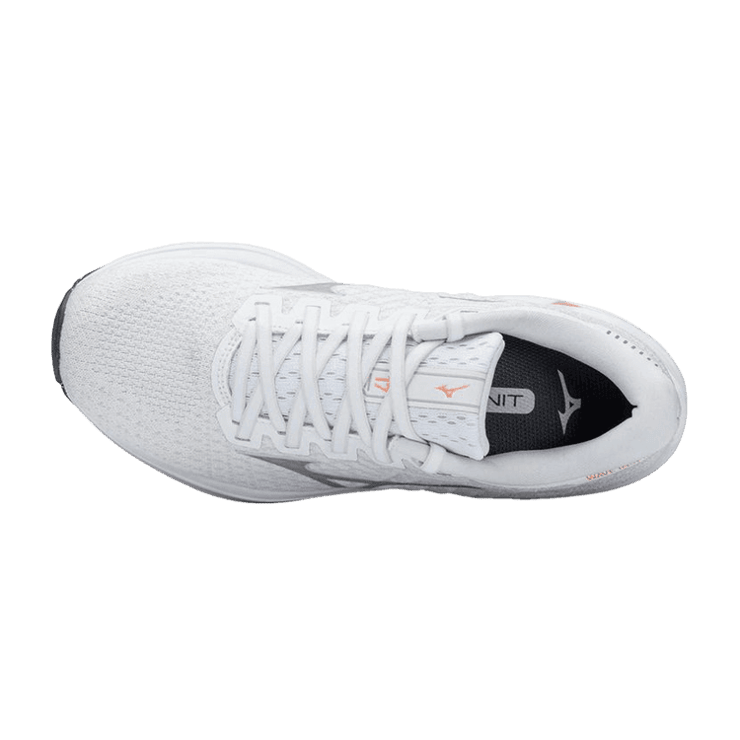 Mizuno Wave Inspire 17 Waveknit White Papaya (W) Angle 0