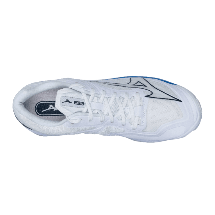 Mizuno Wave Lighting Z7 White Black Blue Angle 1