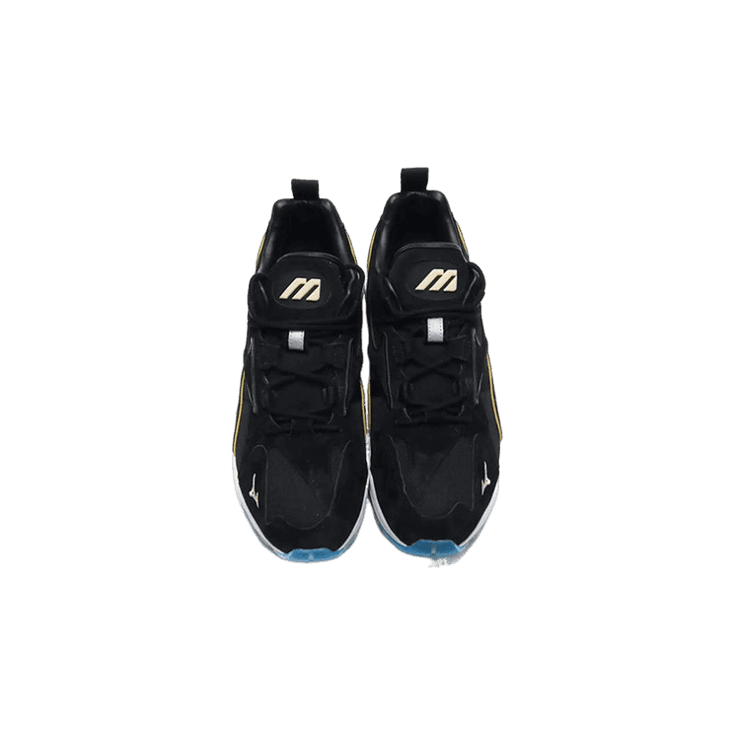Mizuno Wave Rider 1 Black Gold Angle 1