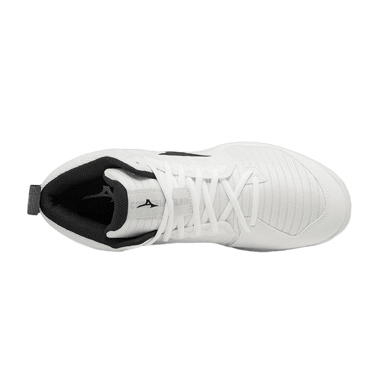 Mizuno Wave Super Sonic 2 Mid White Black Angle 0