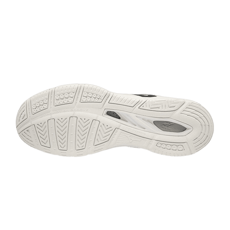 Mizuno Wave Super Sonic 2 Mid White Black Angle 2