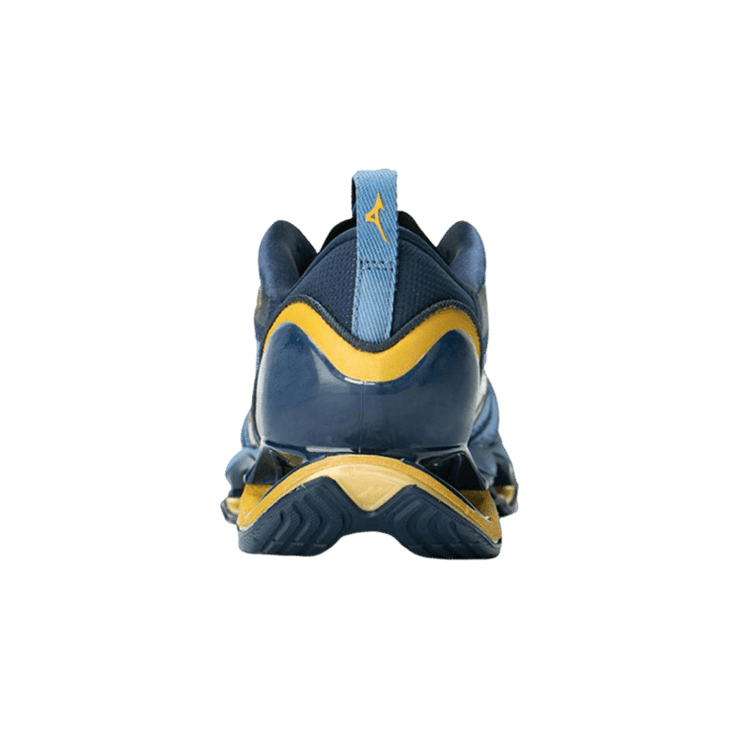 Mizuno Wave Prophecy 11 Blue Black Gold Angle 1