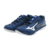Mizuno Wave Claw 2 Badminton Blue White Angle 1