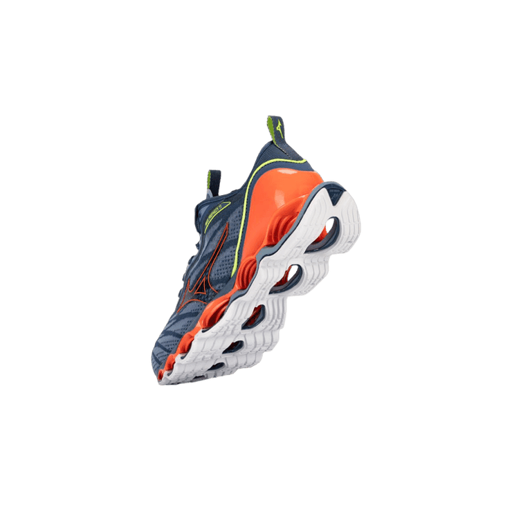 Mizuno Wave Prophecy 11 Gray Orange Angle 0