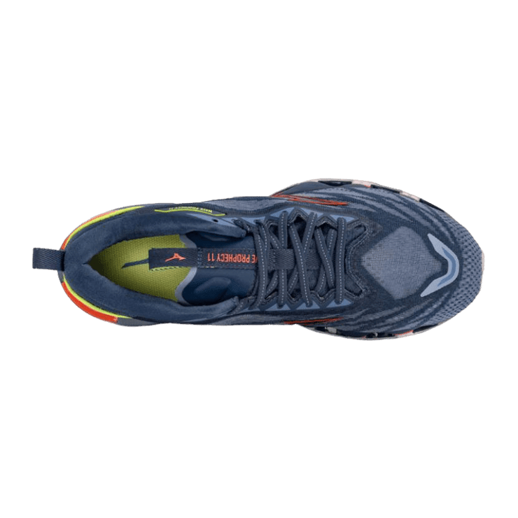 Mizuno Wave Prophecy 11 Gray Orange Angle 1